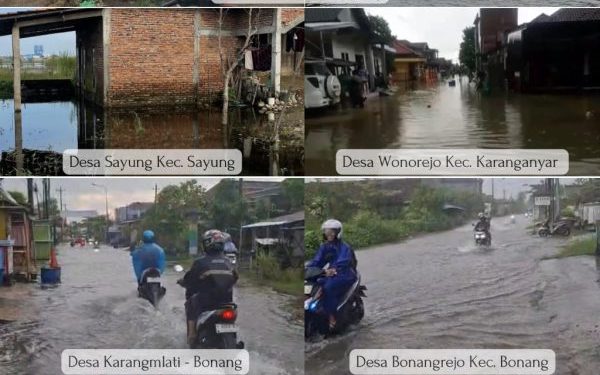 Banjir di Demak Meluas, Ribuan Warga Terkena Dampak