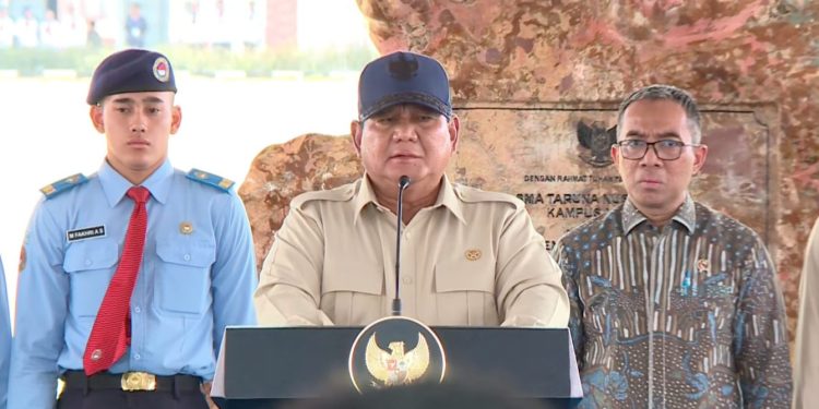 Presiden Prabowo Resmikan Kampus Baru SMA Taruna Nusantara di Malang