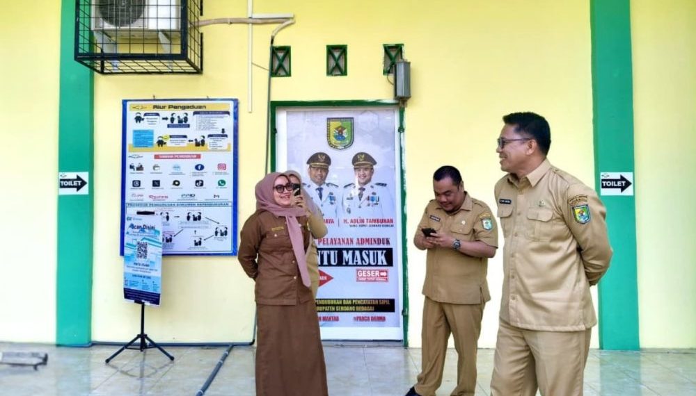 Kadis Kominfo Sergai Tinjau Stabilitas Jaringan Internet di Dukcapil