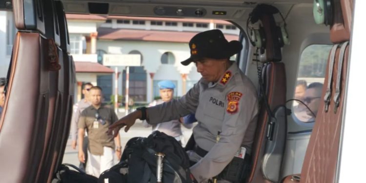 Kapolda Aceh Terbang ke Aceh Tamiang untuk Hadiri Doa Bersama Pematangan Lahan Huntap