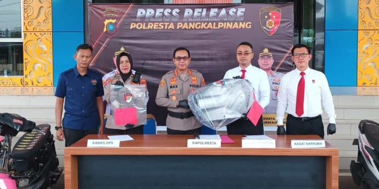 Polresta Pangkalpinang Ungkap Kasus Pencurian Sepeda Motor