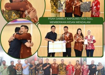 Acara Pisah Sambut Kapolres Toli-Toli Berlangsung Penuh Haru