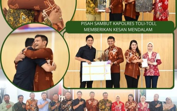 Acara Pisah Sambut Kapolres Toli-Toli Berlangsung Penuh Haru