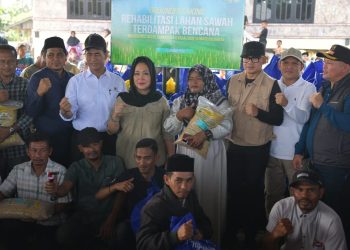 Menteri Pertanian Pimpin Rehabilitasi Lahan Sawah di Aceh Utara