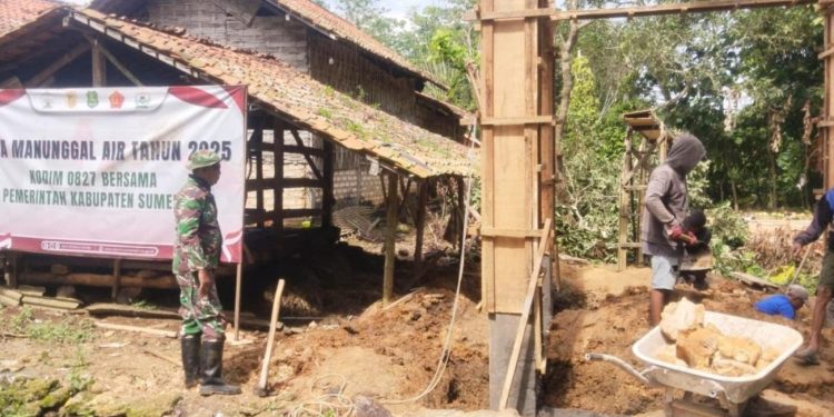 Kodim 0827/Sumenep Tingkatkan Akses Air Bersih di Desa Prancak