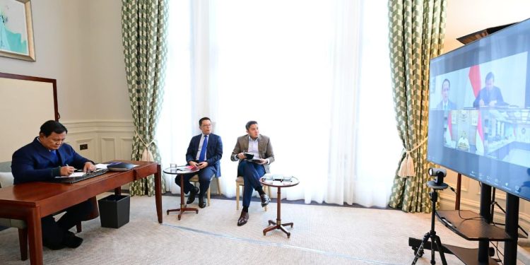 Presiden Prabowo Pimpin Rapat Reformasi Kehutanan dari Inggris
