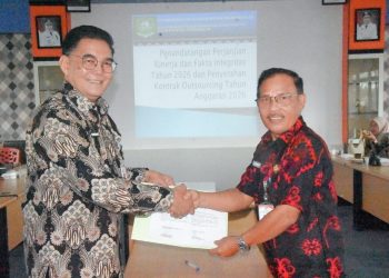 Kesbangpol Bengkalis Teken Perjanjian Kinerja dan Pakta Integritas 2026