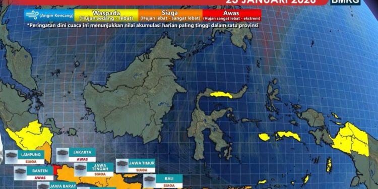 BMKG Peringatkan Potensi Hujan Ekstrem Akibat Bibit Siklon Tropis 91S