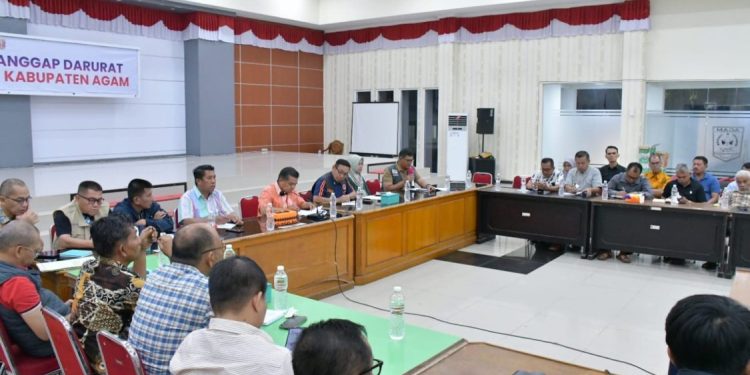 Persiapan Peresmian Huntara di Agam Menjelang Kunjungan Menko PMK