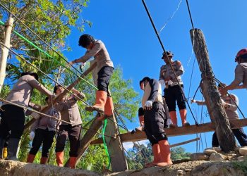 Polres Gayo Lues Dirikan Empat Jembatan Gantung untuk Pulihkan Akses Warga