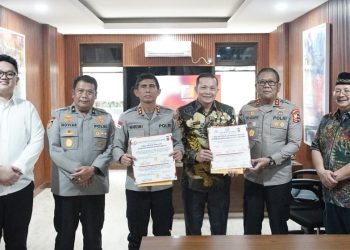 Kapolda Aceh Terima Bantuan 1,2 Juta PIN E-Learning untuk Siswa Korban Bencana