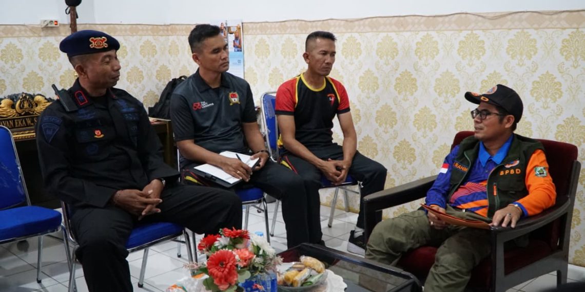 BPBD Balangan Tingkatkan Kerja Sama dengan Brimob untuk Penanganan Bencana
