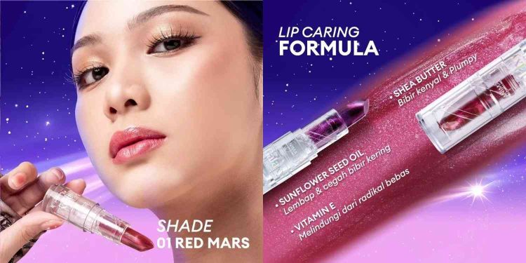 Animate Lip Galaxy Glow dengan galaxy shimmer effect