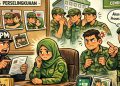 Ilustrasi gambar angota persit digilir 13 anggota TNI