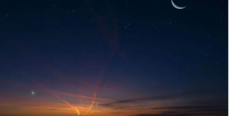 Ilustrasi gambar malam Nisfu Syaban