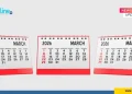 Kalender Bulan Maret