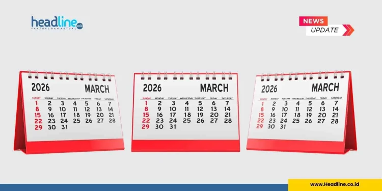 Kalender Bulan Maret