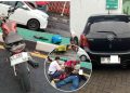 Kondisi kendaraan yang terlibat kecelakaan di Giwangan Jogja