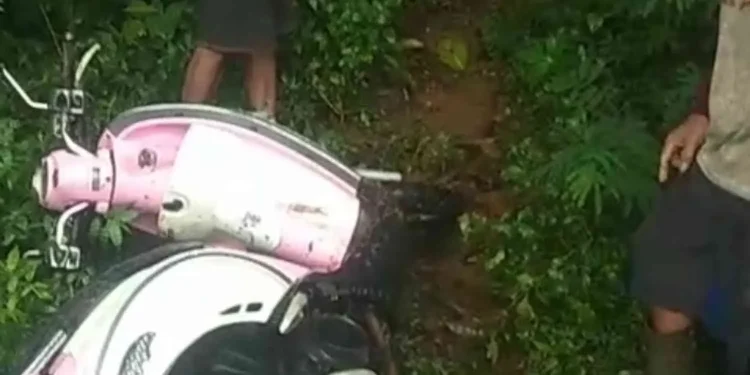 Motor pemuda asal Purbalingga ditemukan tergeletak di lereng kebun daerah Kebondalem Mojotengah tanpa jejak