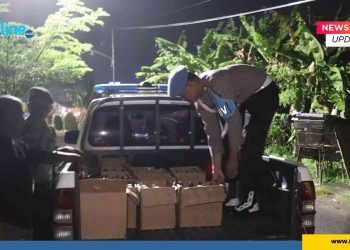 Polisi Razia Miras Ilegal di Kasihan Bantul, Puluhan Botol Disita dari Outlet 23