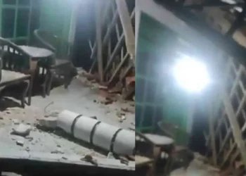 Tangkapan Layar Dampak Akibat Gempa Pacitan