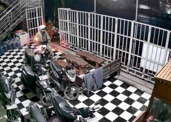 Tangkapan Layar Rekaman CCTV Pencurian di Kos Putri Kasihan