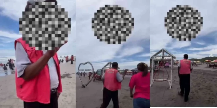 Tangkapan Layar Video Viral di Pantai Parangtritis Bantul