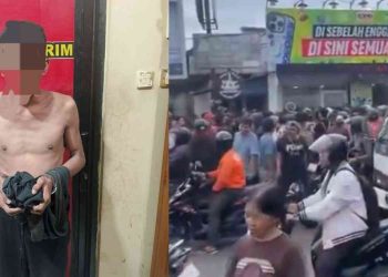 Terduga Pelaku Pelecehan anak di amankan polisi