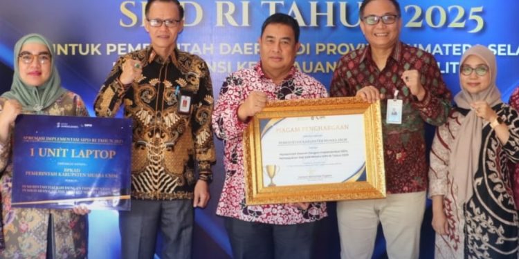 Kabupaten Muara Enim Raih Penghargaan Implementasi SIPD RI