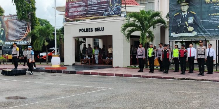 Polres Belu Gelar Apel Pasukan untuk Operasi Keselamatan Turangga 2026