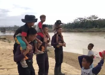 Taruna Akpol Laksanakan Trauma Healing di Aceh Tamiang, Anak-Anak Sambut dengan Gembira