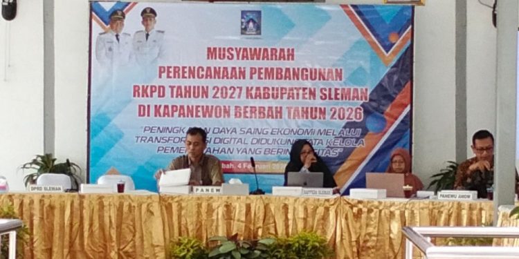 Musrenbang RKPD 2027 Sleman Fokus pada Daya Saing Ekonomi
