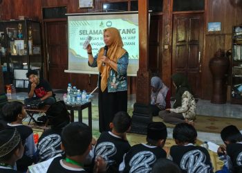 MI Ma’arif Bego Adakan Kelas Luar Ruang Edukasi Pengelolaan Air Hujan