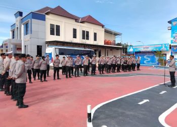 Kapolres Kutai Timur Pimpin Apel Persiapan Operasi Keselamatan Mahakam 2026