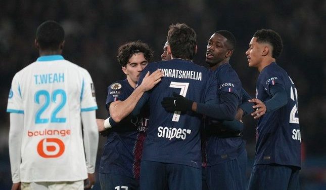 PSG Unggul Telak 5-0 atas Marseille dalam Laga Le Classique