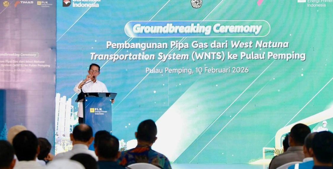 Pembangunan Pipa Gas WNTS ke Pulau Pemping Dimulai Setelah 10 Tahun