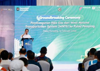 Pembangunan Pipa Gas WNTS ke Pulau Pemping Dimulai Setelah 10 Tahun