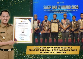 Pemko Palangka Raya Raih Penghargaan SAKIP dan Zona Integritas 2025