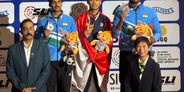 Briptu Muhamad Fawwaz Aditia Farrel Raih Emas dan Pecahkan Rekor di Asian Rifle/Pistol Championship 2026