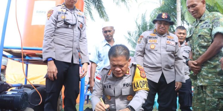 Mahasiswa STIK Angkatan 83 Sediakan Sumur Bor untuk Warga Aceh Utara