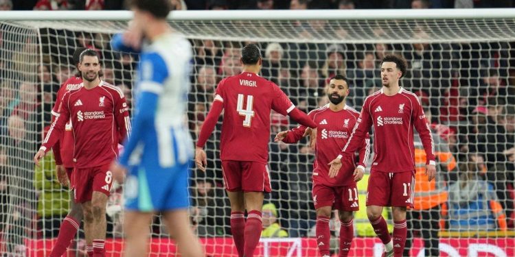 Liverpool Raih Kemenangan Telak atas Brighton di Piala FA