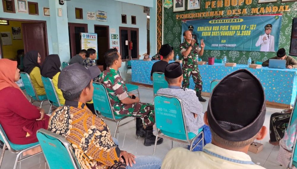 TMMD Sumenep Sosialisasikan Rekrutmen TNI yang Gratis dan Transparan