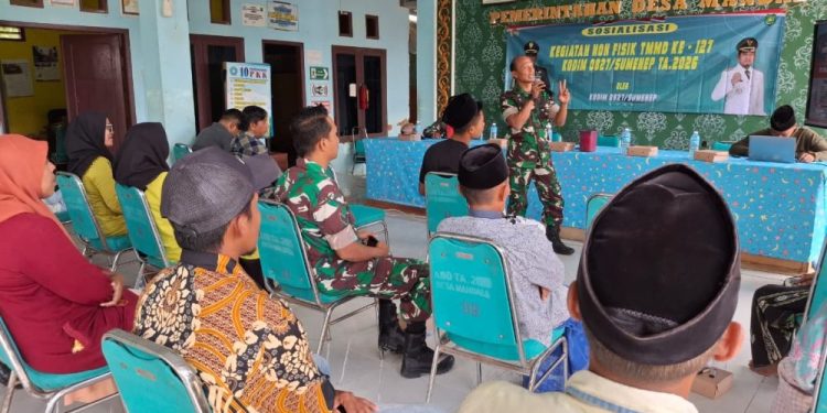 TMMD Sumenep Sosialisasikan Rekrutmen TNI yang Gratis dan Transparan