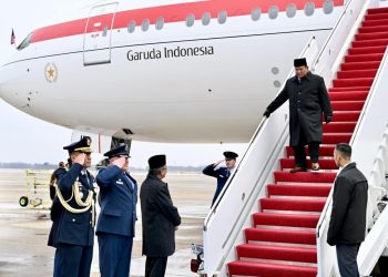 Presiden Prabowo Tiba di AS untuk Bertemu Presiden Trump