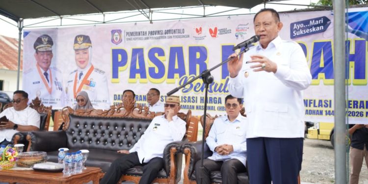 Gubernur Gorontalo Resmikan Pasar Murah Menjelang Ramadan