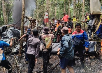Pesawat Kargo Pelita Air Mengangkut BBM Jatuh di Nunukan, Kaltara