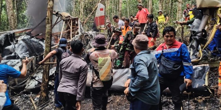 Pesawat Kargo Pelita Air Mengangkut BBM Jatuh di Nunukan, Kaltara