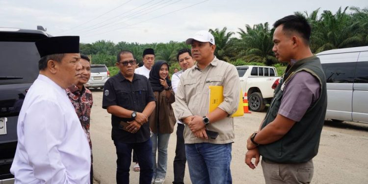 Plt Gubernur Riau Tinjau Perbaikan Jalan Tapung–Talang Danto
