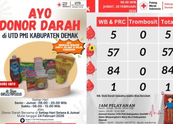 UTD PMI Demak Ajak Warga Donor Darah Selama Ramadan