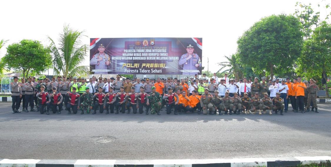 Polresta Tidore Gelar Apel Siaga untuk Keamanan Ramadan 1447 H